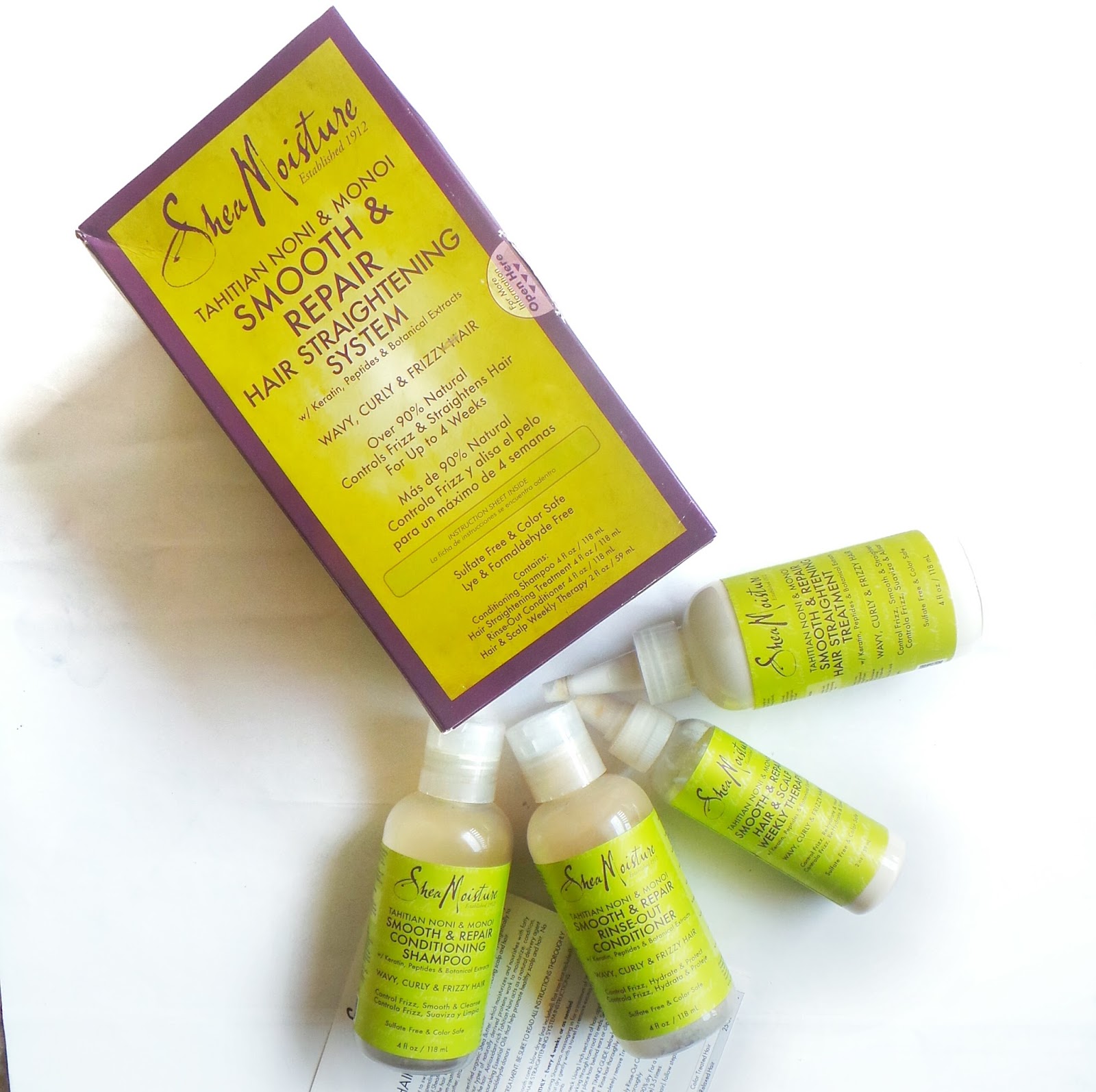 shea moisture straightening system