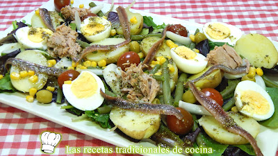 Receta muy fácil y sana de ensalada de invierno