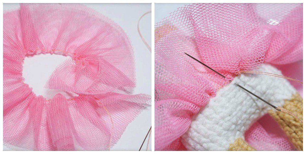 Crochet doll amigurumi tutorial skirt