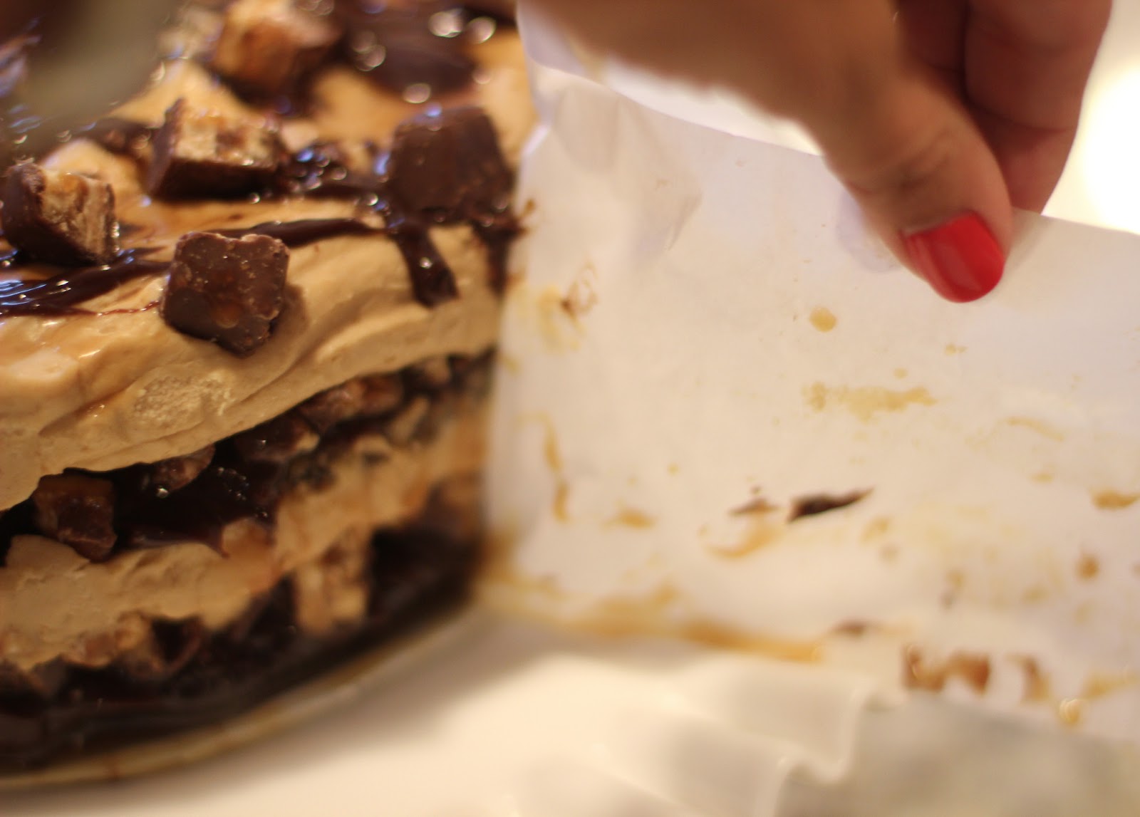 Sprinkle Some Sunshine! snickers ice cream cake party!