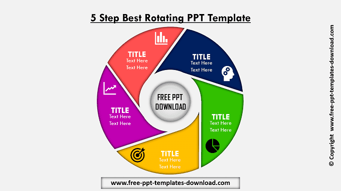 5 Step Best Rotating PPT Template