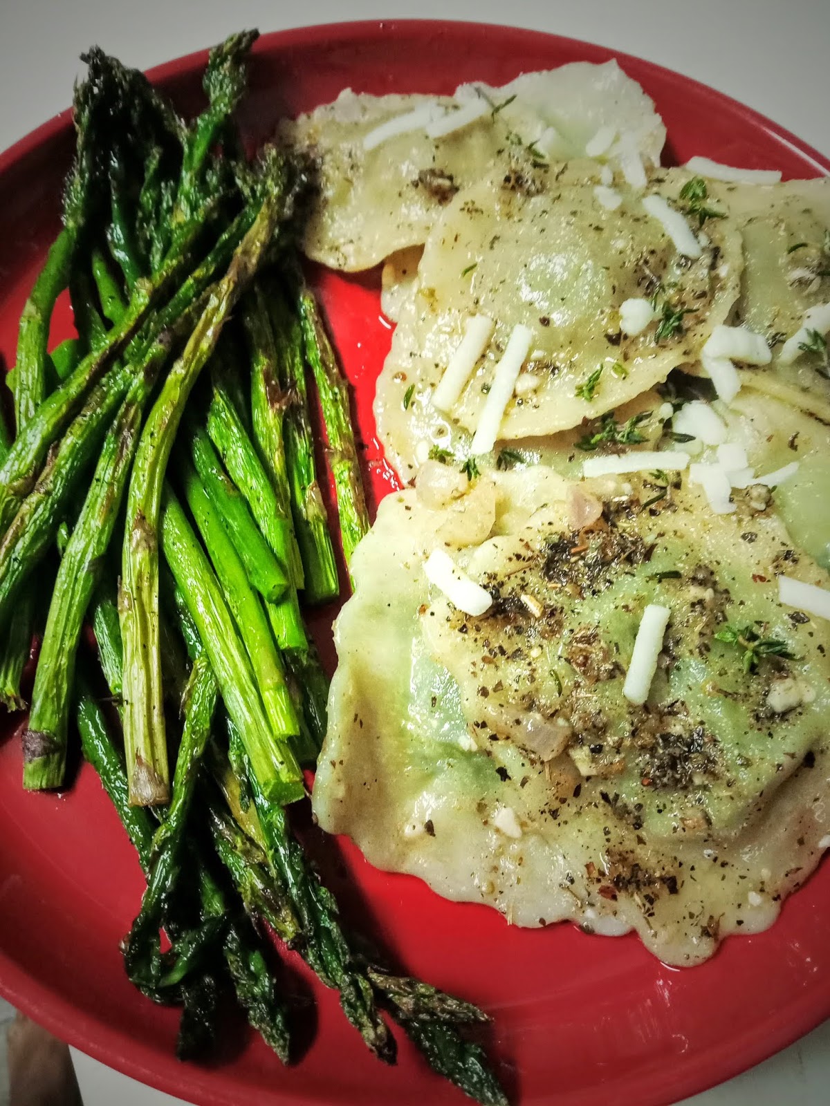 Embrace the Legume Vegan Ravioli In Garlic Butter Sauce (with roasted