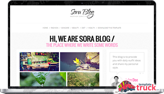 sora blog blogger template blogger templates 2018 best free