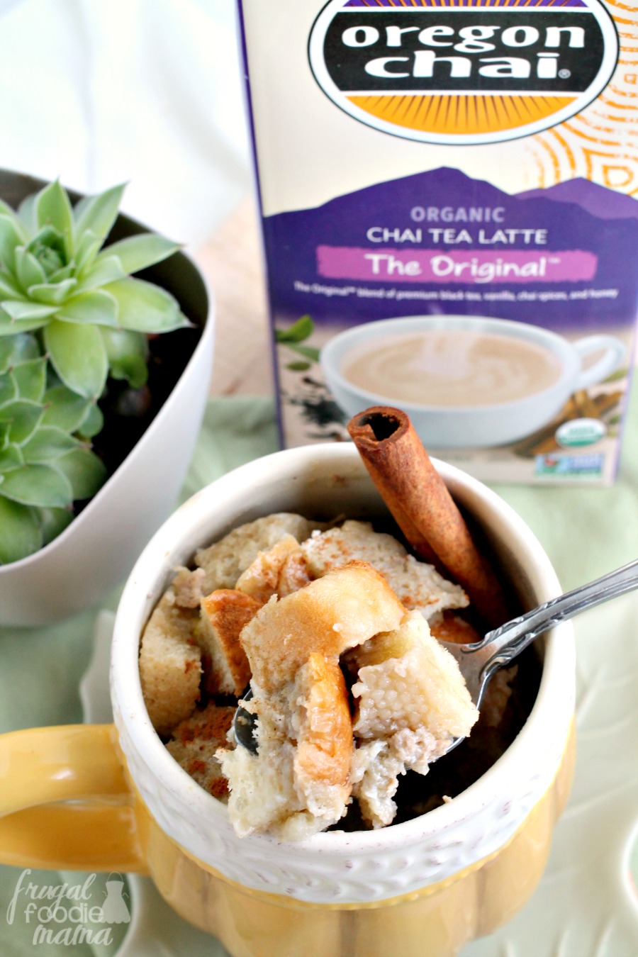 Frugal Foodie Mama Chai Tea Latte French Toast for One