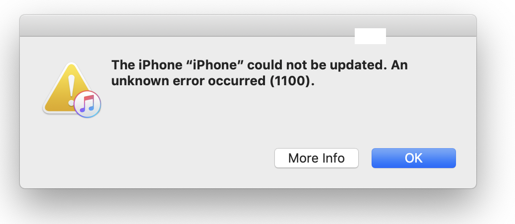 How To Fix Itunes Unknown Error 1100 While Restoring Iphone 12 7