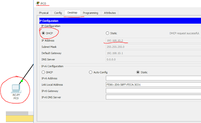 Dhcp Router en Packet Tracer