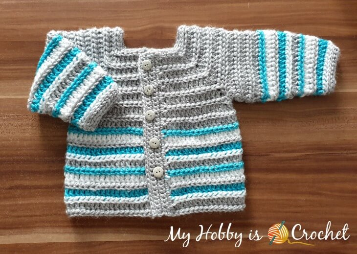 Arctic Baby Cardigan - Free Crochet Pattern