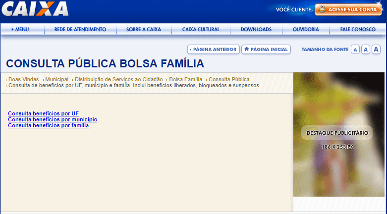 Consulta Bolsa Família