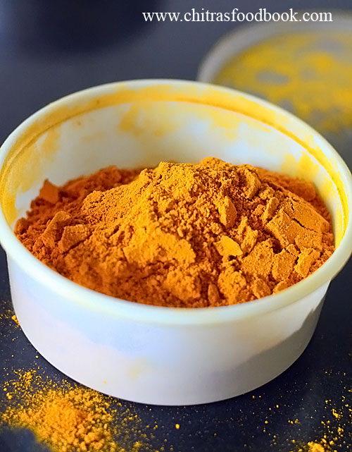 How to make turmeric powder at home from raw, fresh turmeric roots