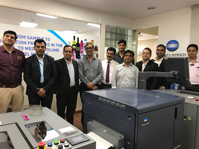 Konica Minolta India makes its first roll-to-roll label printing installation for AccurioLabel 190 at Hora Art in Noida! Konica Minolta India makes its first roll-to-roll label printing installation for AccurioLabel 190 at Hora Art in Noida!
