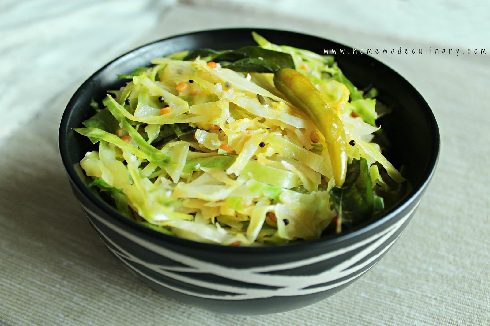 Homemade Culinary CABBAGE SIDE DISH