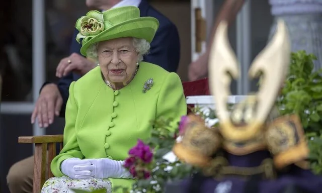 Queen Elizabeth II visited the Guards Polo Club in Egham and attended the final match of leading UK polo tournament