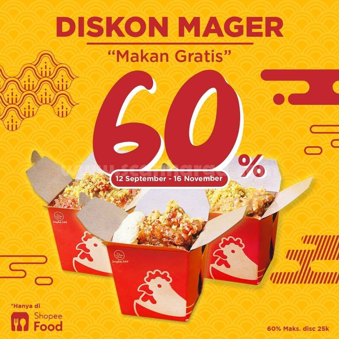 CHICKEN PAO Promo MAGER (Makan Gratis) Diskon 60% via ShopeeFood