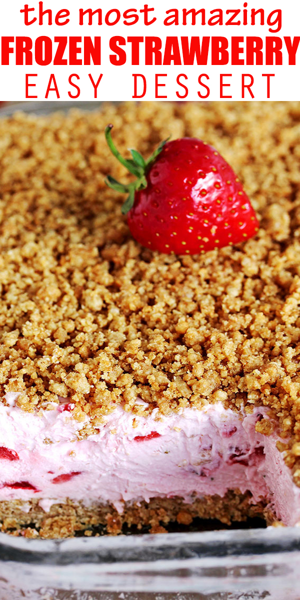 Easy Frozen Strawberry Dessert Holiday Recipes