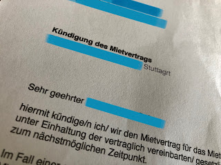 ドイツで賃貸アパートの解約/Kündigungsfrist 〜ドイツでセルフ引越し1〜