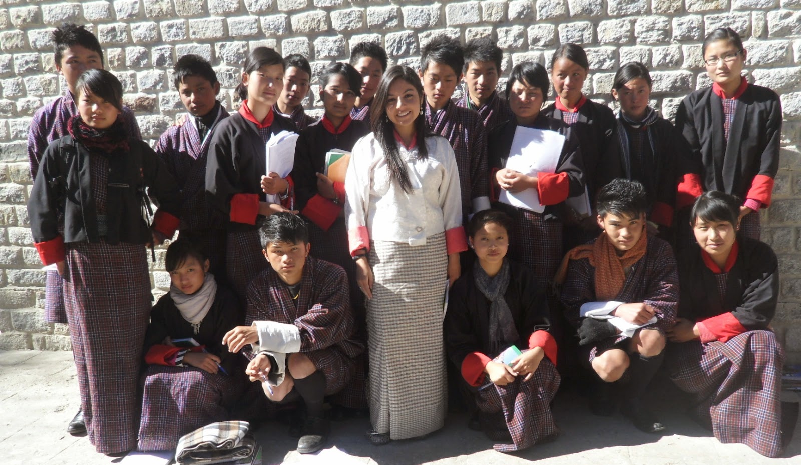Sabrina in Bhutan: Two Very Different 9th Grade Classes