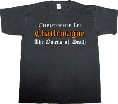 christopher Lee LOTR saruman star wars count Dooku heavy metal t-shirts ephemeral-t-shirt