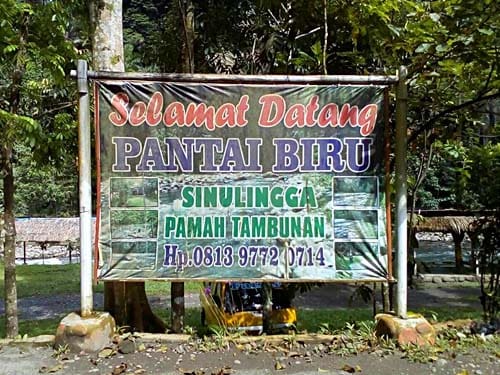Lokasi Dan Tiket Masuk Pantai Biru Jejeguran Di Wisata Alam Salapian Langkat Pariwisata Sumut