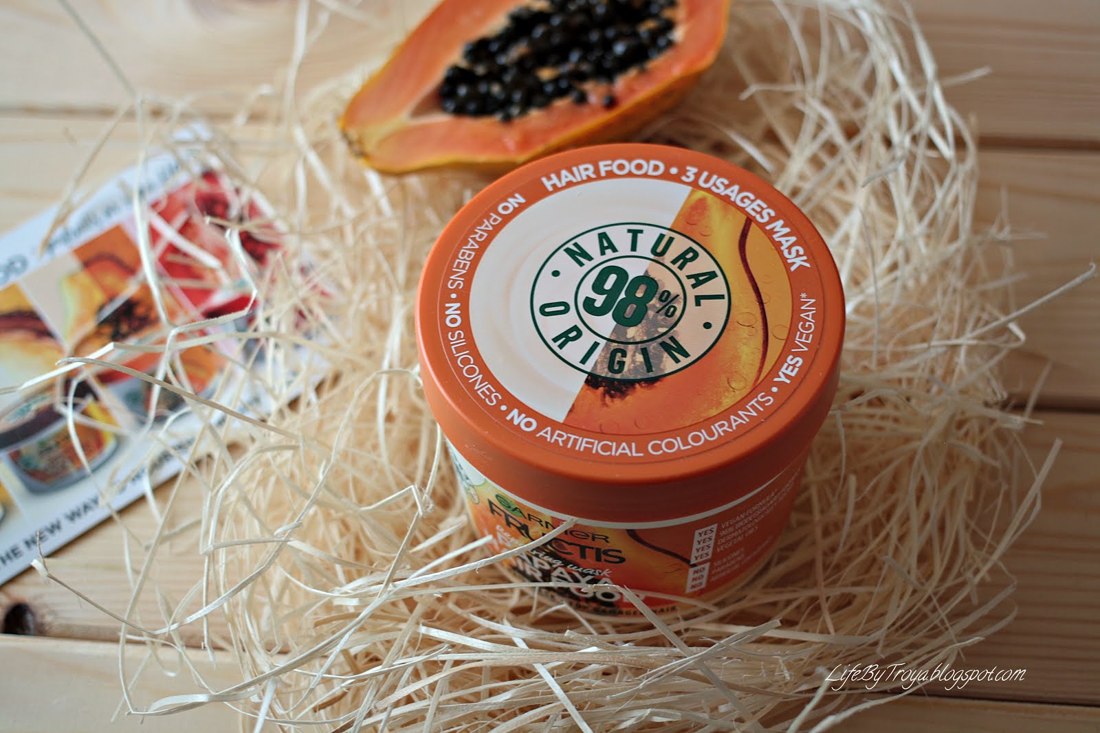 Review Garnier Fructis Papaya Hair Food Troya's Land