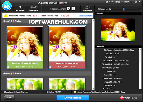 does duplicate photo fixer pro work on videos