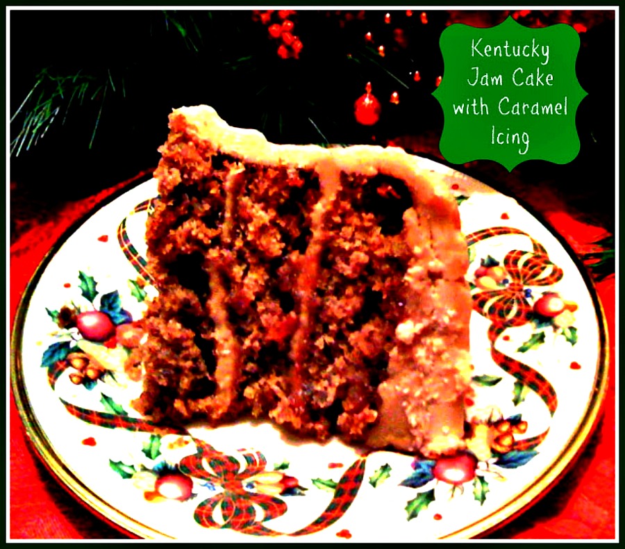 Sweet Tea and Cornbread Kentucky Jam Cake with Caramel Icing!