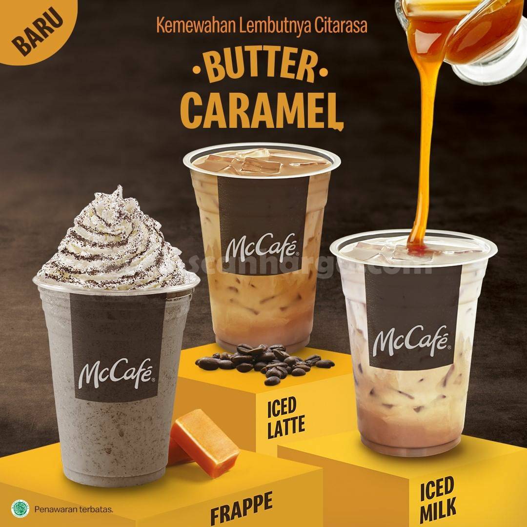 BARU! McDonald's Butter Caramel + Iced Latte McCafe scanharga