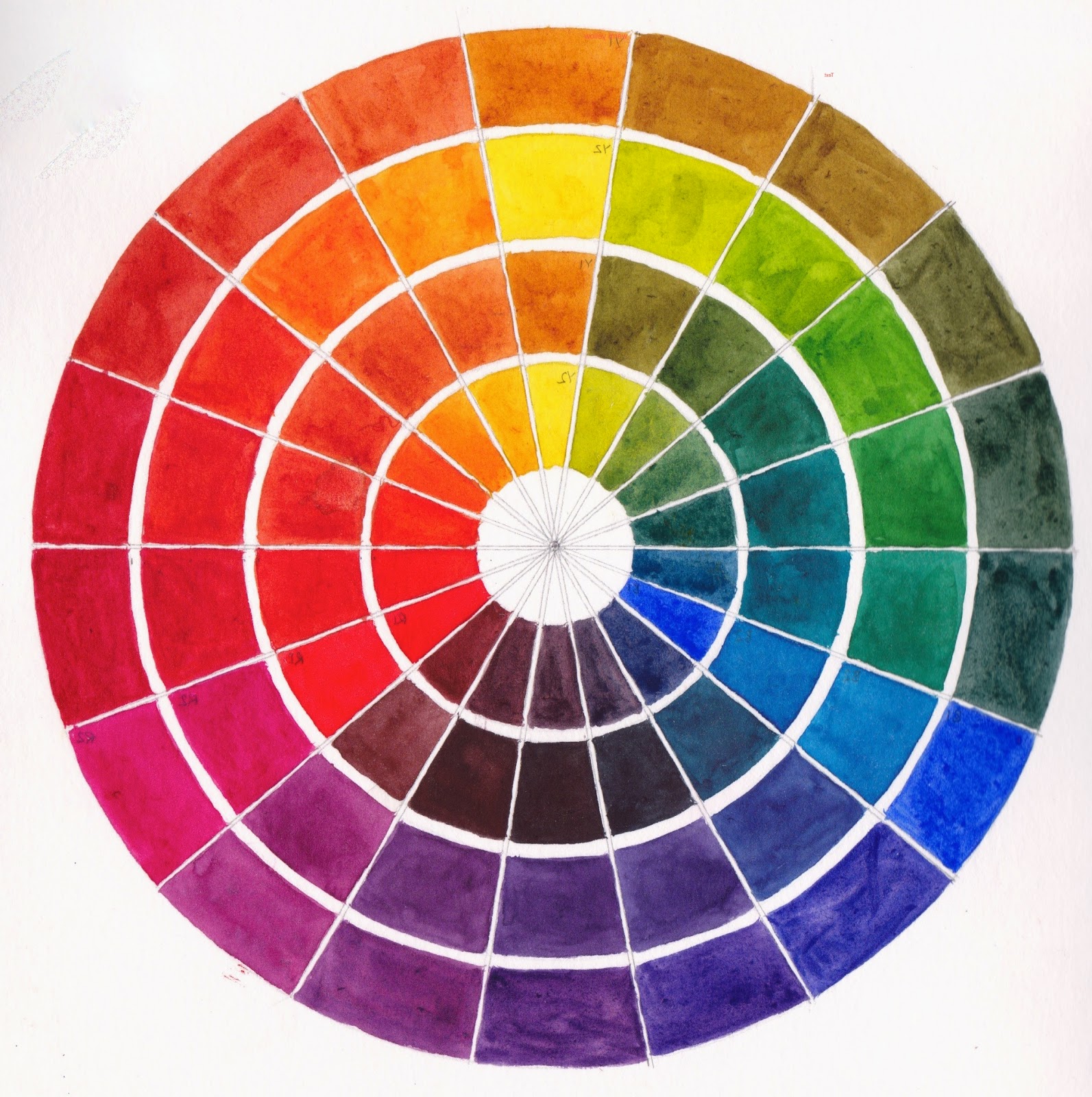 Free Printable Color Wheel For Artists