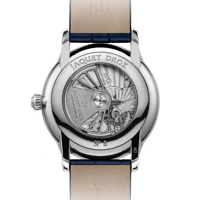 The movement of the Jaquet Droz Grande Seconde Dual Time