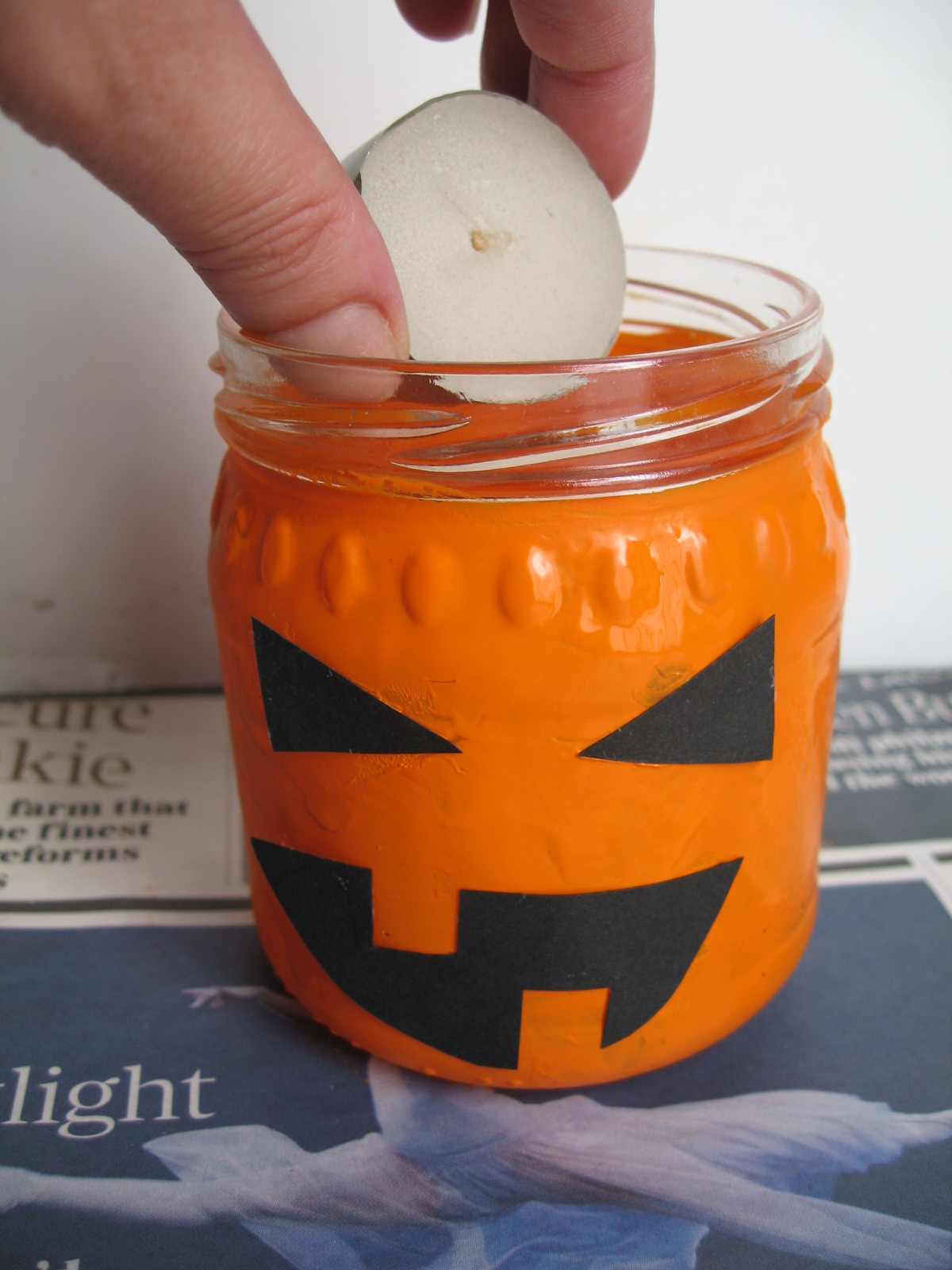 Craft with Jack Halloween Jam Jar Lantern