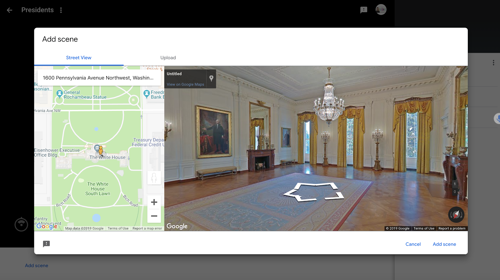 Explore the White House with Google Tour Builder