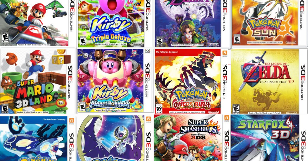Recopilación de Juegos NINTENDO 3DS en formato "CIA" Consola Virtual