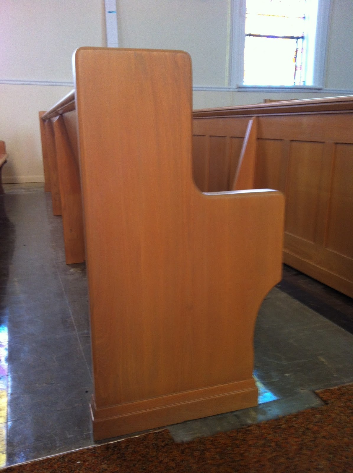 Church Pew Restoration and Refinishing St John, WI Church Pew