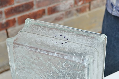 Drill Holes in Glass Blocks 