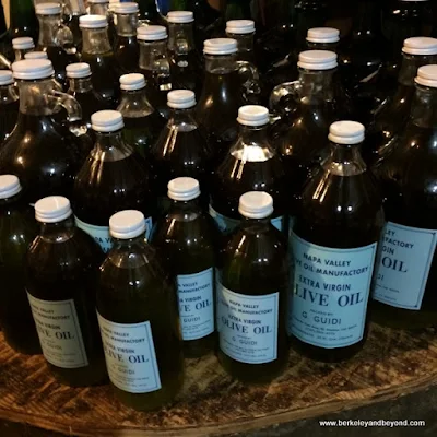 housemade olive oil at Napa Valley Olive Oil Manufacturing Co. in St. Helena, California