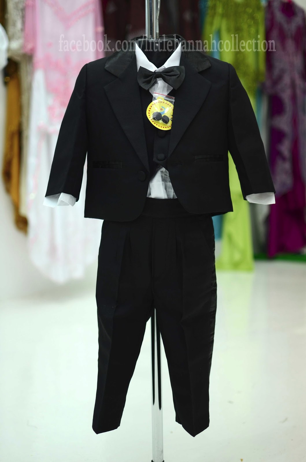 Little Hannah Collection Tuxedo set for Baby