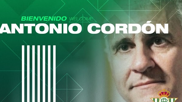 Oficial: Betis, Antonio Cordón nuevo director deportivo hasta 2024