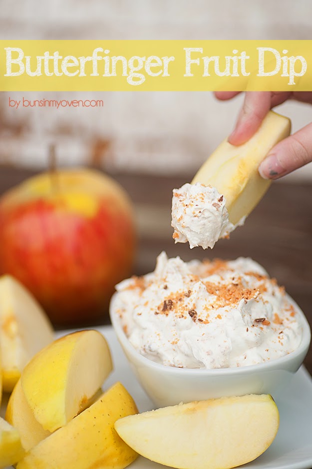 Top Inspired Butterfinger Fruit Dip