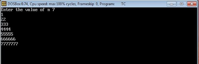 C++ Programing ..!: Program to print pattern 1 22 333 4444 5555 using ...