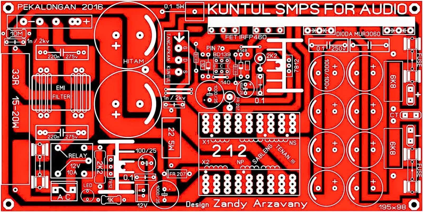 BELAJAR ELECTRO smps gacun double FET Rangkaian