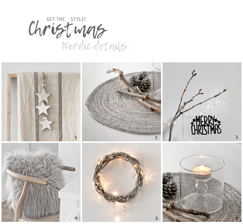 Nordic style Christmas decoration in the living-room / Decoración navideña de estilo nórdico en el salón