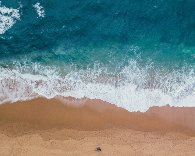 foto landscape ombak laut