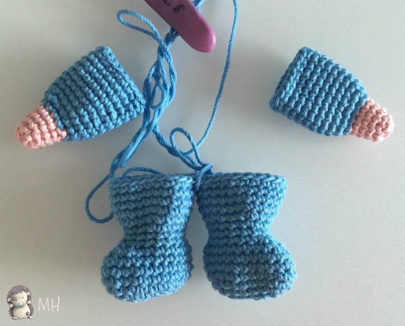 Piezas de bebé amigurumi