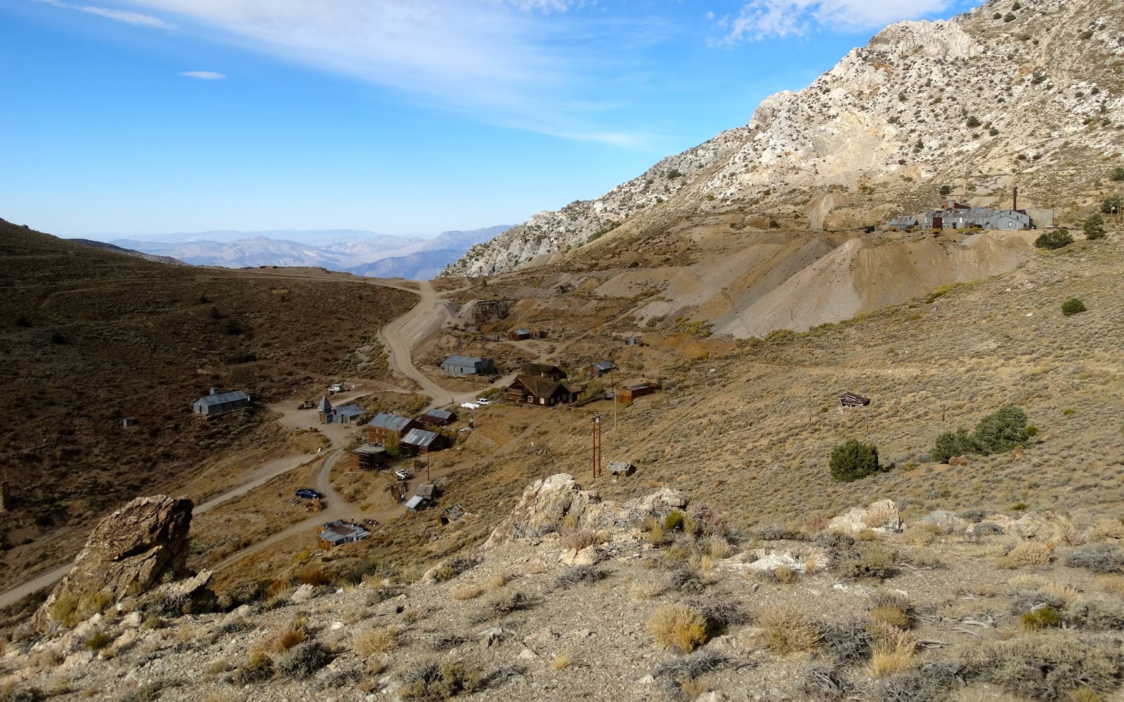 Our Four Wheel Camper Cerro Gordo, Inyo Mountains "below the floor