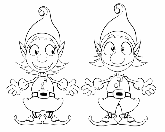 Christmas elf coloring pages coloring.filminspector.com