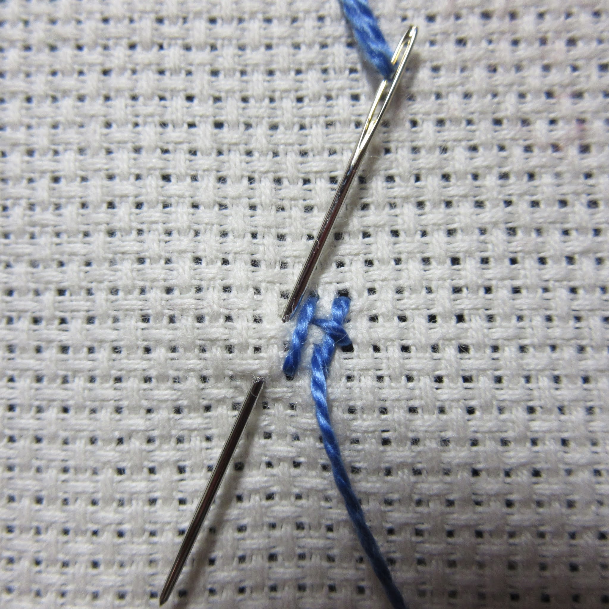 Queenie's Needlework Sunday Stitch School Lesson 146 Knotted Stitch