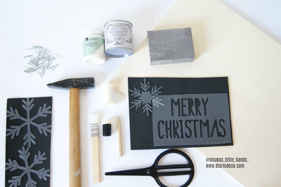 diy para colgar en la pared de navidad