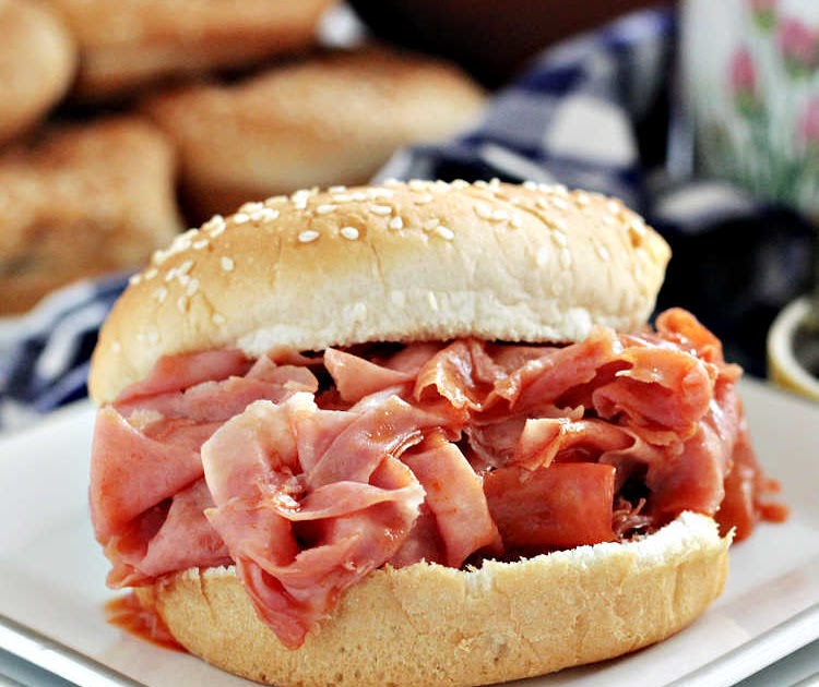 BBQ Chipped Ham Sandwiches Renee's Kitchen Adventures