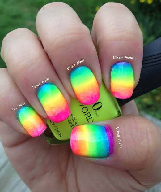 ombre nail color & design ideas