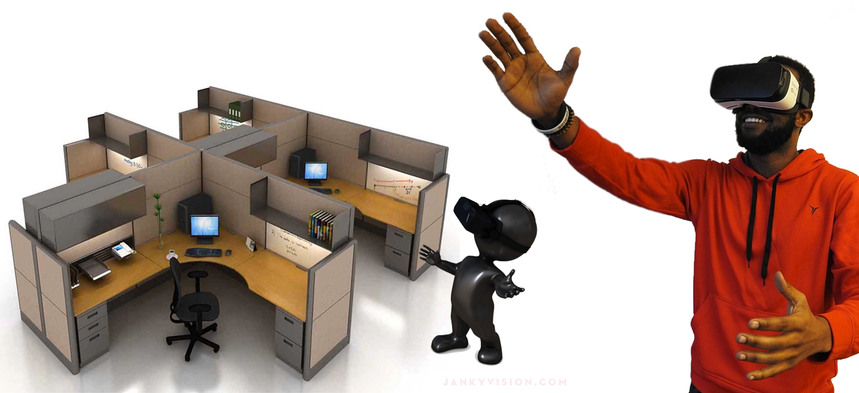 JankyVision: New Virtual Reality you to work at cubicle from anywhere