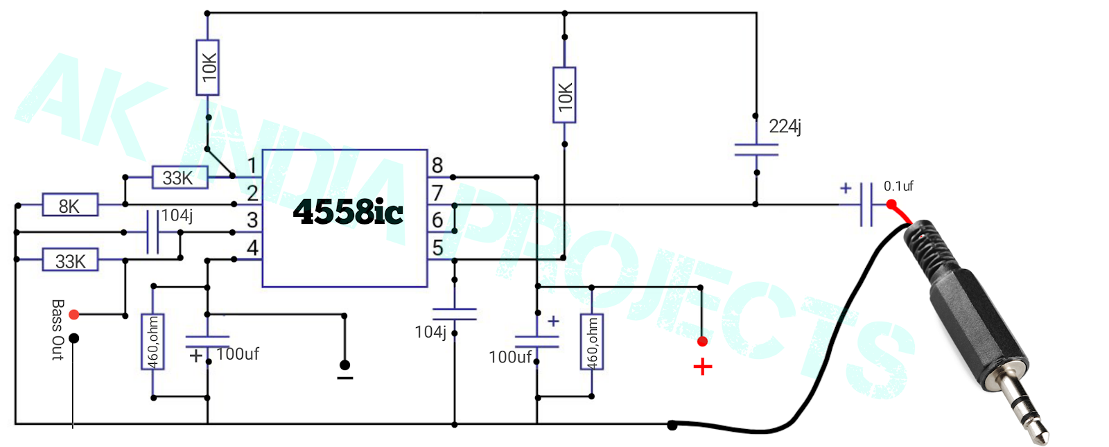 Микросхема jrc 4558d схема включения